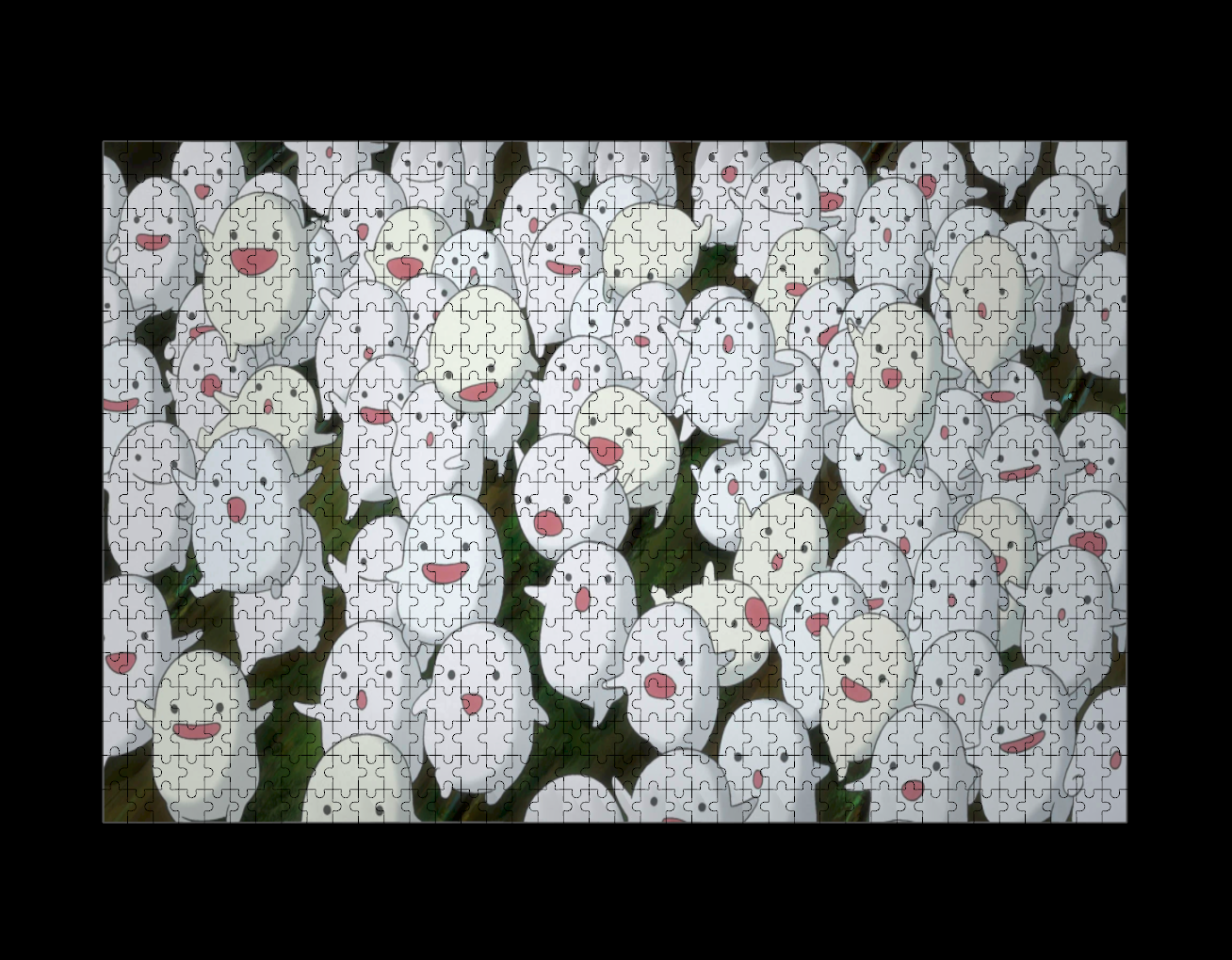 Procedural Jigsaw Puzzle Exploded Piece View